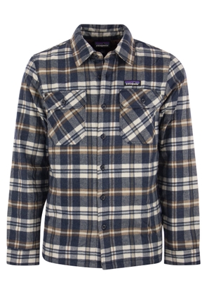 Patagonia Medium Weight Organic Cotton Insulated Flannel Shirt Fjord