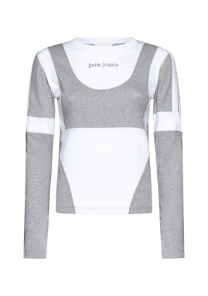 Palm Angels Over Layered-Effect Cotton T-Shirt