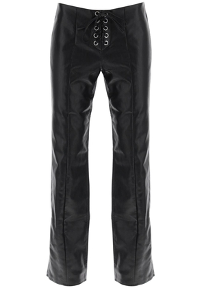Rotate By Birger Christensen Straight-Cut Pants In Faux Leather