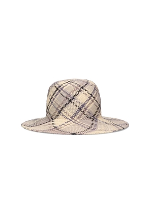 Thom Browne Madras Straw Hat