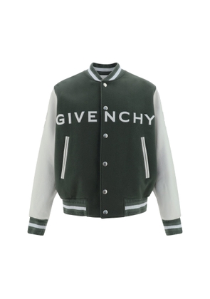 Givenchy Bomber Jacket In Wool And Leather