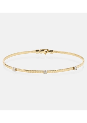 Stone and Strand Liquid Gold 14kt gold bracelet with diamonds