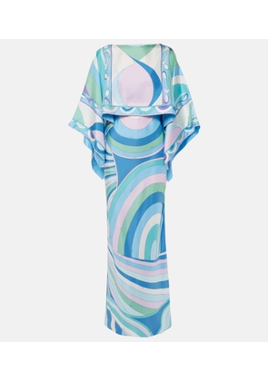 Pucci Iride And Pesci silk twill gown