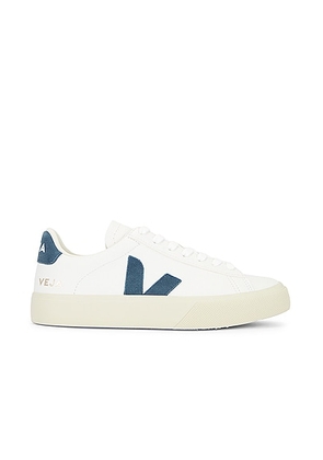 Veja Campo Sneaker in Extra White & California - Blue. Size 37 (also in 38, 40).