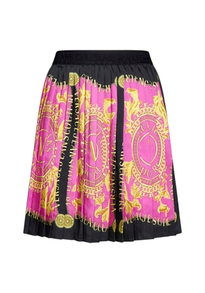 Versace Jeans Couture Logo Couture Pleated Mini Skirt