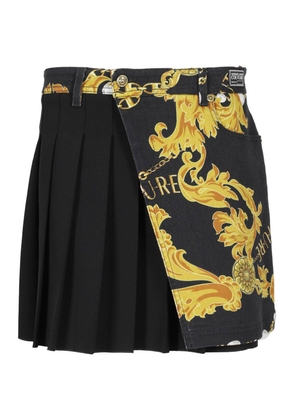 Versace Jeans Couture Logo Couture High-Waist Pleated Skirt