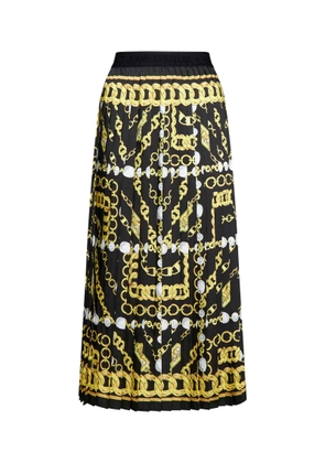 Versace Jeans Couture Chain V-Emblem Skirt