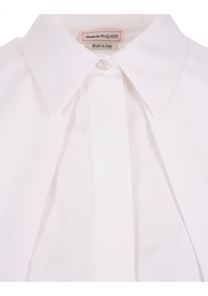 Alexander Mcqueen White Long Shirt Dress