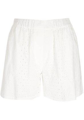 Kenzo White Broderie Anglaise Shorts