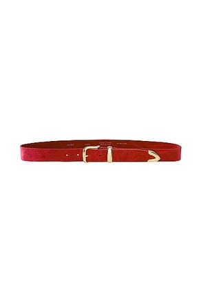 AUREUM Gold Tip Belt in Cardinal - Red. Size M/L (also in ).