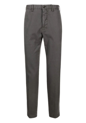 Incotex Grey Stretch-Cotton Trousers