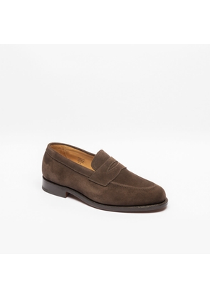 Tricker's Brown Suede Penny Loafer