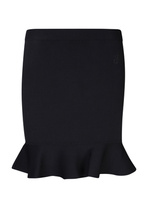J.w. Anderson Ruffles Black Miniskirt