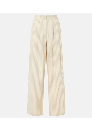 The Frankie Shop Ripley pinstripe twill wide-leg pants