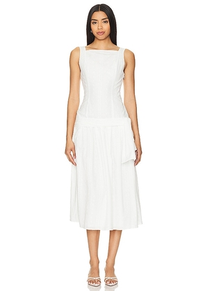 Mirror Palais Daisy Buchanan Dress in White. Size M, XS.