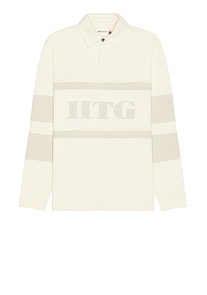 Honor The Gift A-spring Oversized Rugby in Bone - Cream. Size M (also in S, XL/1X).