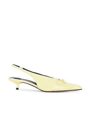 JACQUEMUS Les Slingbacks Cubisto B in Pale Yellow - Yellow. Size 36 (also in 37, 38, 40, 41).