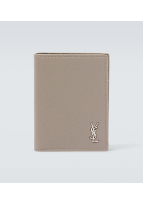 Saint Laurent Tiny Cassandre leather bifold wallet