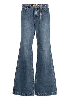 Michael Michael Kors Wide Flared Jeans With Belt