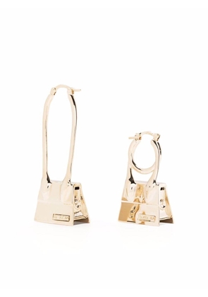 Jacquemus Les Creoles Chiquito Noeu Gold-Colored Hoops Earrings In Bronze Woman