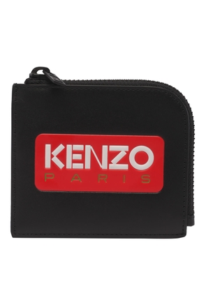 Kenzo Logo-Printed Zipped Wallet