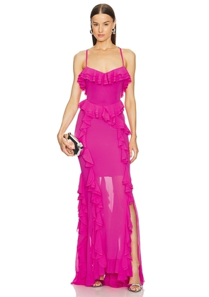 Michael Costello x REVOLVE Azalea Gown in Pink. Size M, S, XL, XS, XXS.