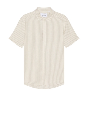 Les Deux Kris Linen Shirt in Beige. Size M, S, XL/1X.