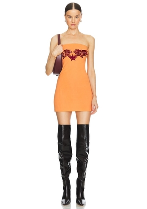 Miaou x REVOLVE Haley Dress in Orange. Size M, S, XL, XS.