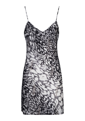 Amiri Leopard Mini Slip Dress