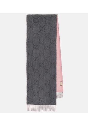 Gucci GG wool-blend jacquard scarf