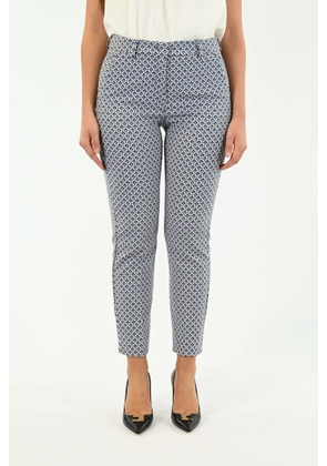 Weekend Max Mara Trousers In Papaia Jacquard Cotton