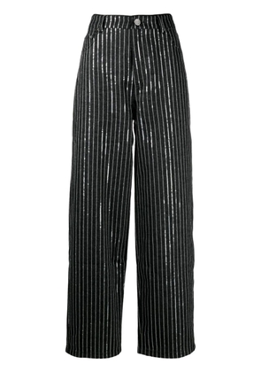 Rotate By Birger Christensen Sequin Twill Wide Pants