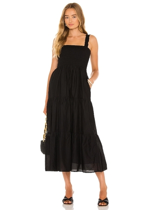Seafolly Faithful Midi Dress in Black. Size L, XL, XS.