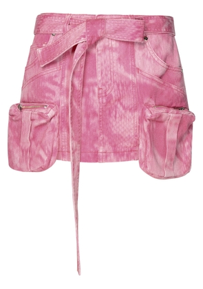 Blumarine Pink Cotton Mini Skirt