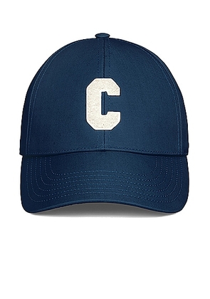 FWRD Boutique Celine Initial Baseball Cap In Cotton Gabardine in Marine - Blue. Size S (also in ).