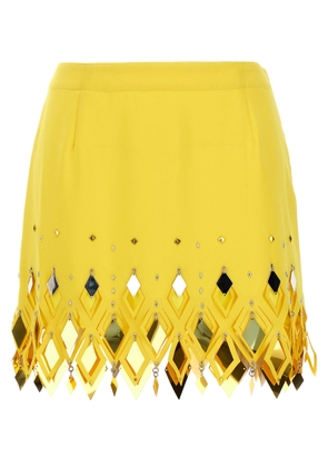 Paco Rabanne Diamond-Hued Sequin Skirt