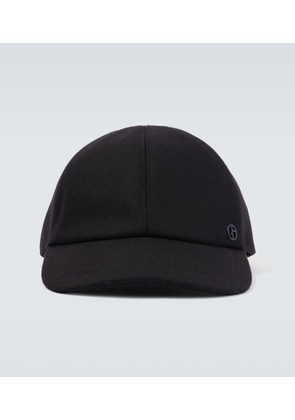 Giorgio Armani Wool and cashmere-blend baseball cap