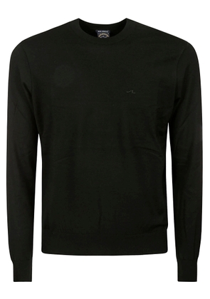 Paul & shark Wool Stretch Crewneck With Embroidery