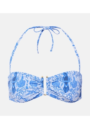 Heidi Klein Lake Como printed bikini top