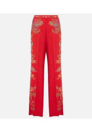 Etro Floral silk crêpe de chine palazzo pants