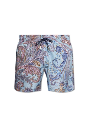 Etro Paisley-Print Swim Shorts