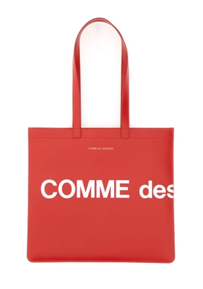 Comme Des Garçons Wallet Huge Logo Tote Bag