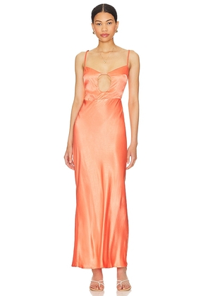 SNDYS X Revolve Matisse Dress in Peach. Size L, S.