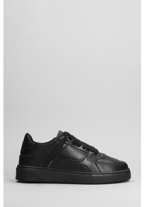 Represent Apex Sneakers In Black Leather Sneakers