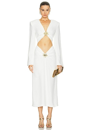 Rowen Rose Maxi Dress With Sun Jewels in White - White. Size 36 (also in 34, 38, 40).