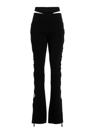 Andreādamo Cut Out Pants With Lacing
