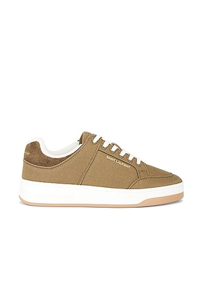 Saint Laurent SL61 Low Top Sneaker in Cactus & Military Green - Olive. Size 36.5 (also in 37, 37.5, 38, 38.5, 39, 39.5, 40).