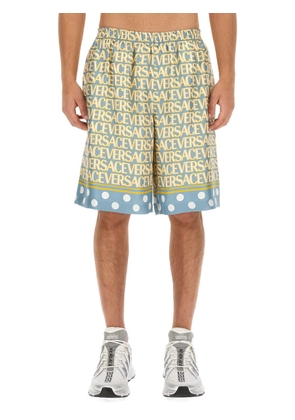 Versace Shorts With Logo