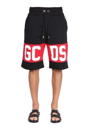 Gcds Bermuda Shorts With Logo Band