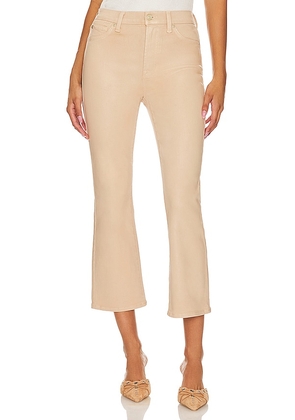 7 For All Mankind High Waisted Slim Kick in Beige. Size 31, 32, 33, 34.